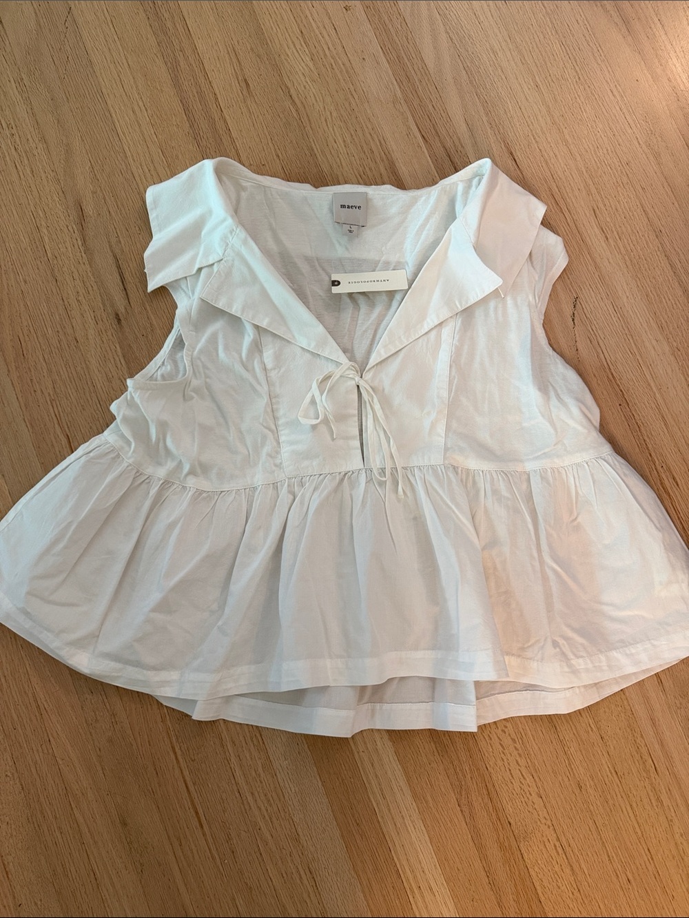 NWT - Maeve Babydoll Blouse - Size L - Picture 6 of 12